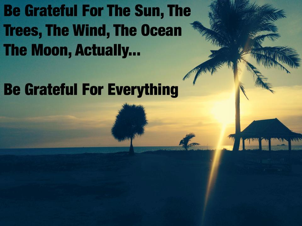 EarthFIT Quote of the Day: Be Grateful For Everything